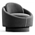 LUNA SWING Cozy Armchair 3D model small image 4