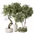 Artificial Indoor Plant Set Trio 3D model small image 1