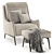 Contemporary PIANA Armchair: Stylish Comfort 3D model small image 1