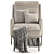 Contemporary PIANA Armchair: Stylish Comfort 3D model small image 3