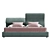 Trinity Bed 160x200 Antracite Gray 3D model small image 3