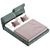 Trinity Bed 160x200 Antracite Gray 3D model small image 5