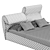 Trinity Bed 160x200 Antracite Gray 3D model small image 6