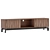 Modern Oak TV Stand 3D model small image 1