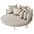  Stylish Outdoor Laguno Round Sofa 3D model small image 2