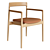 Elegant Calma Dining Chair 3D model small image 1