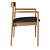 Elegant Calma Dining Chair 3D model small image 5