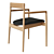 Elegant Calma Dining Chair 3D model small image 6