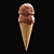 Two-Tone Ice Cream Cone 3D model small image 13