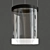 Sleek LED Glass Pendant Lamp 3D model small image 3