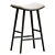 Modern Industrial Rustic Saddle Stool 3D model small image 4