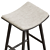 Modern Industrial Rustic Saddle Stool 3D model small image 1