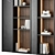 Modern Geometric Bookshelf Furniture 3D model small image 2