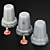 Parking Posts & Cones Set 3D model small image 1