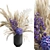 Elegant Pampas Bouquet Vase Display 3D model small image 2