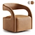 Sleek Swivel Chair: Modern Design 3D model small image 2