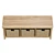 Hereford Oak Storage Bench: Real-Sized, UV Unwrapped 3D model small image 3