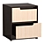 TEKS Havana Bedside Table (Milky Oak) 3D model small image 2