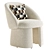 Boucle Gemma Chair 3D Model 3D model small image 1