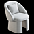 Boucle Gemma Chair 3D Model 3D model small image 4