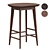 Solid Wood Pedrick Stool 3D model small image 1