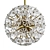 Elegant Moira Ball Chandelier Lighting 3D model small image 1