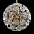 Elegant Moira Ball Chandelier Lighting 3D model small image 6