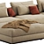 Stylish Ellington Sectional Sofa 3D model small image 3