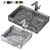 Luxury Marble Washbasin Set 3D model small image 3