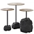 Nardo Occasional Side Tables Set 3D model small image 1