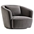 Sleek Walter Knoll Ishino Lounge 3D model small image 3