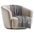 Sleek Walter Knoll Ishino Lounge 3D model small image 6