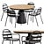 Outdoor Dining Set by Kave Home 3D model small image 1