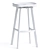 Rustic Swivel Wood Barstool 3D model small image 3