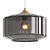 Industrial Glass Metal Pendant Lamp 3D model small image 4