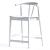 Sleek Byers Counter Stool 3D model small image 4