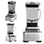 Kitchen Appliance Set: Breville Blender, Waffle Maker, Juicer, Air Fryer 3D model small image 6