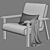 Modern Designer Armchair 3D Model 3D model small image 3