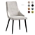 Laura Velvet Dining Chair 3D model small image 1