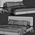 Mononova Forssa Bed 3D Model 3D model small image 5