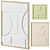 Raised Relief Wall Art Set 3D model small image 1