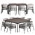 Stylish La Redoute Furniture Set 3D model small image 5