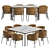 Stylish La Redoute Furniture Set 3D model small image 6