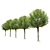 Round Shape Tree with Vray Materials 3D model small image 2