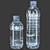 Low Poly Plastic Water Bottles 3D model small image 1