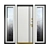 Customizable Cottage Door with Transoms 3D model small image 2