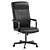 Ergonomic Swivel Chair in Black 3D model small image 2