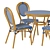 French Bistro Patio Furniture Set 3D model small image 3