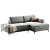 Edvin Corner Sofa, Versatile Material 3D model small image 2