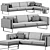 Modern 8 Sofa by Cassina 3D model small image 6